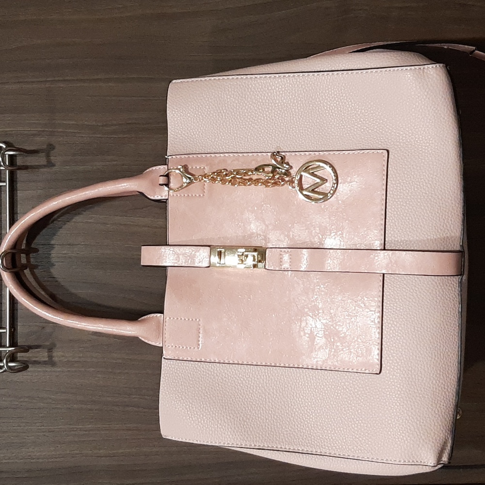 NWOT pink Miak Collection bag with shoulder strap & wallet